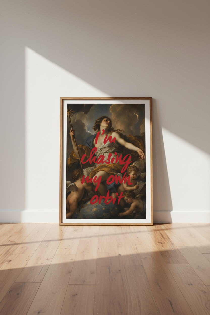 Altered Antique Wall Art Print | Dark Academia Living Room | Moody Classic Poster