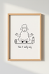 Yoga Sheep Meditation Art | Funny Animal Poster, Yoga Studio Decor