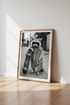 Skater Raccoon Wall Art | Cool Trash Panda Poster | Urban Black and White Decor