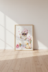 Cat in Bathtub Watercolor Art | Pink Bathroom Decor | Chic Spa Feline Poster