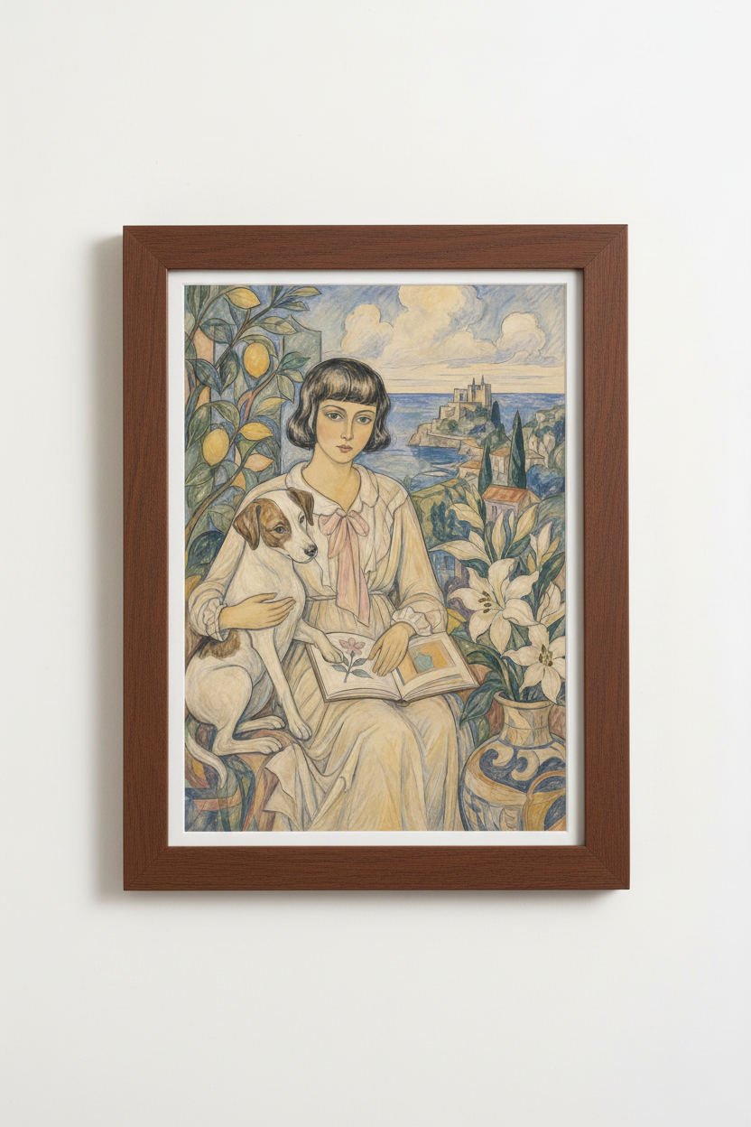 Botanical Art Print Wall Art Print | Living Room Decor | Soft Vintage Poster