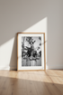 Giraffe on Scooter Wall Art | Black and White Animal Decor | Cool Aesthetic Poster