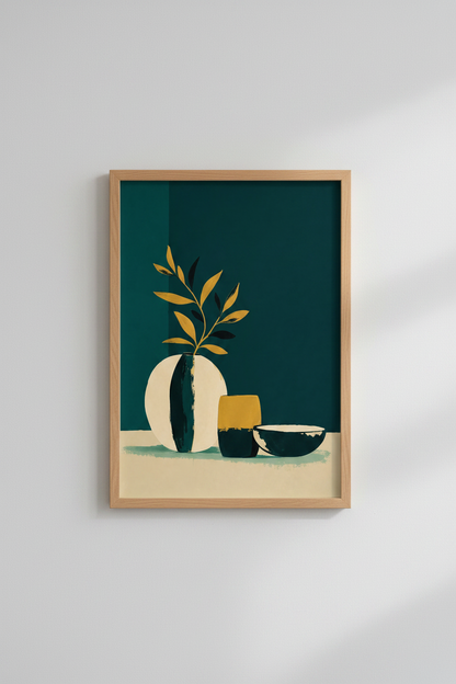 Modern Abstract Art Wall Art Print | Living Room Decor | Minimal Poster