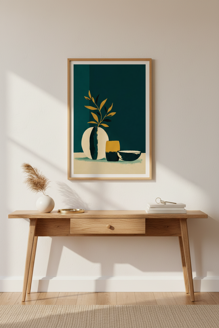 Modern Abstract Art Wall Art Print | Living Room Decor | Minimal Poster