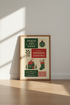 Retro Christmas Typography Wall Art | Holiday Decor | Mid Century Modern Poster