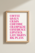 Pink Typography Poster | Chic Preppy Wall Art, Hot Pink Office & Dorm Decor