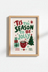 Christmas Wall Art | Whimsical Typography, Cozy Holiday Decor | Festive Poster
