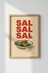 Sal Olive Mid-Century Wall Art | Kitchen Decor | Retro Foodie Poster