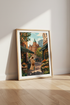 European Street Scene | Parisian Cafe Art, Flower Shop Poster, Cozy Urban Decor