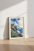 Lighthouse Watercolor Art Print | Coastal Wall Decor | Nautical Beach House Poster