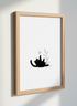 Minimalist Black Cat Wall Art Print | Boho Nursery Decor | Cute Animal Poster | Cat Lover Gift Printable Art