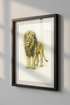 Majestic Lion Sketch Art Print | Wild Animal Wall Art | Safari Home Decor | King of the Jungle Poster | Modern Wildlife Print
