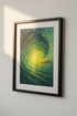 Impressionist Ocean Wave Wall Art Print | Coastal Living Room Decor | Vibrant Sea Aesthetic Poster | Framed Unframed Digital Art