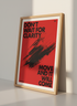 Inspirational Quote Wall Art Print | Motivational Poster | Bold Red & Black Decor