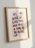 Inspirational Quote Art | Positive Vibes, Aesthetic Brush Stroke | Home Decor