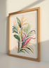 Vibrant Tropical Palm Art Print | Colorful Botanical Decor, Eclectic Bohemian Poster