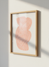 Abstract Swirl Wall Art Print | Modern Living Room Decor | Minimalist Aesthetic Poster | Peach White Wavy Line | Digital Download