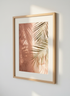 Minimalist Palm Leaf Wall Art Print | Boho Living Room Decor | Mid Century Modern Tropical Botanical Poster