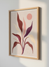 Abstract Botanical Art Print | Mid Century Modern Wall Decor | Minimalist Poster