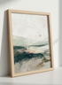 Abstract Landscape Wall Art | Earthy Mountain Sunset Print | Modern Ocean Decor