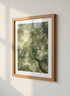 Enchanted Forest Canopy | Green Nature Art Print, Woodland Decor
