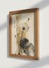Abstract Floral Wall Art | Zen Decor, Neutral Gold Flower Print, Japandi Aesthetic