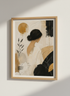Abstract Woman Hair Bun Wall Art | Minimal Aesthetic Neutral Decor | Modern Figures Print