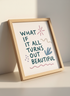 Positive Quote Wall Art | Modern Boho Decor, Aesthetic Poster, Mindfulness Art Print
