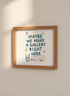 Art Quote Poster | Creative Studio Decor, Playful Teal Pink Yellow Wall Art Print