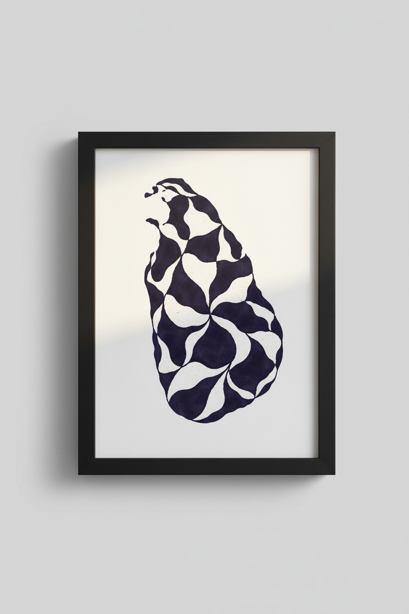 Abstract Swirl Wall Art Print | Boho Living Room Decor | Modern Minimalist Poster | Unframed, Framed &amp; Digital Download