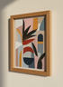 Abstract Botanical Art Print | Mid-Century Modern Boho Wall Decor | Earthy Aesthetic