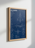 JAS 39 Gripen Fighter Blueprint Art | Aviation Decor, Man Cave Gift, Pilot Print