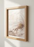 Coastal Beach Dune Art | Neutral Watercolor Abstract Sea Grass Print, Boho Home Decor