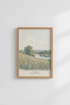 Psalm 46:10 Landscape Wall Art | Floral Nature Decor | Impressionist Poster