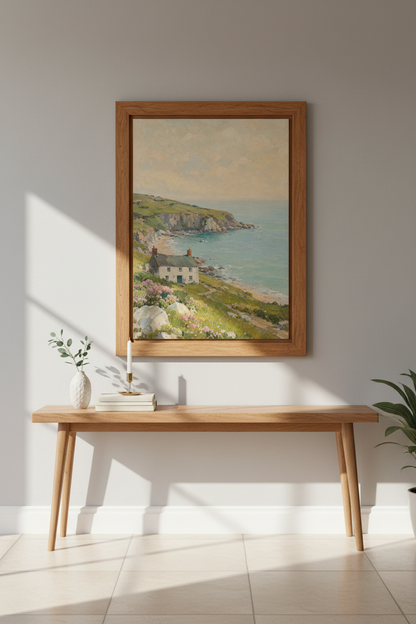 Impressionist Coastal Wall Art Print | Living Room Decor | Soft Seaside Poster