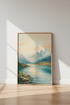Mountain Landscape Wall Art Print | Living Room Decor | Impressionist Nature Poster