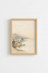 Pastel coastal art | Impressionist Seascape, Seaside Village Decor | Living Room