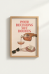 Trendy Bar Cart Art | Retro Cocktail Poster, Pink Bar Wall Decor, Girly Chic Print