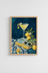 Lemon Cocktail Wall Art Print | Amalfi Coast Italy Decor | Mediterranean Kitchen Poster