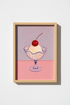 Pastel Food Wall Art Print | Ice Cream Kitchen Decor | Aesthetic Retro Poster