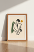 Jazz Saxophone Wall Art Print | Music Room Decor | Mid Century Modern Poster