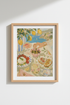Amalfi Coast Wall Art Print | Italian Seaside Brunch Poster, Mediterranean Kitchen Decor