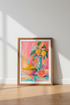 Lemon & Grapefruit Still Life | Vibrant Pink Fruit Art, Kitchen & Dining Room Decor