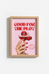 Preppy Cherry Wall Art | Pink Aesthetic Good For The Plot Poster, Dorm Decor