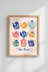 Colorful Teapot Art Print | Whimsical Kitchen Decor | Eclectic Tea Time Poster