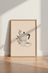 Minimalist Moka Pot Coffee Wall Art | Kitchen Decor | Boho Espresso Poster