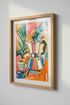 Moka Pot Coffee Wall Art | Colorful Abstract Kitchen Print | Espresso Decor