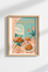 Pastry Kitchen Wall Art | Pastel Bakery Poster, Cute Food Cafe Decor
