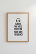 Ignore The Noise Quote Wall Art | Home Office Decor | Minimalist Music Poster