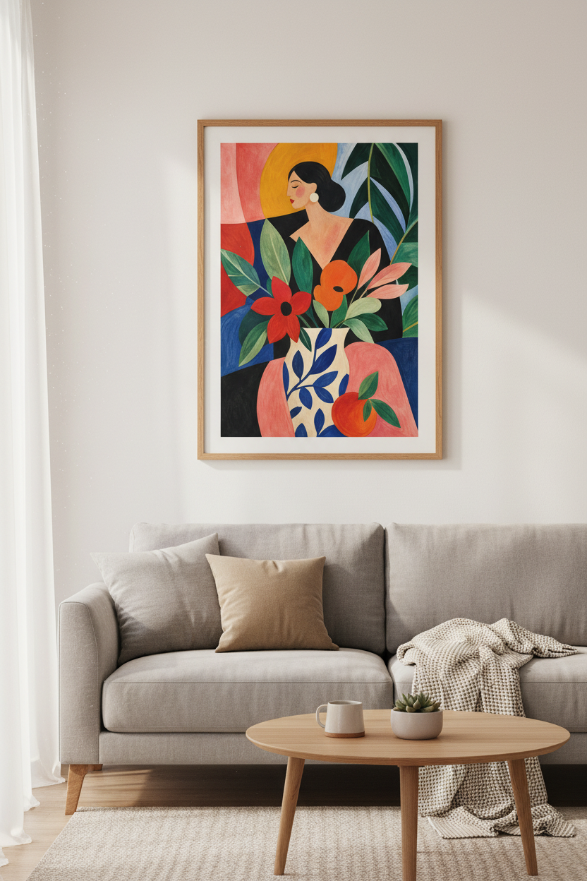 Modern Abstract Art | Vibrant Palette, Living Room Decor